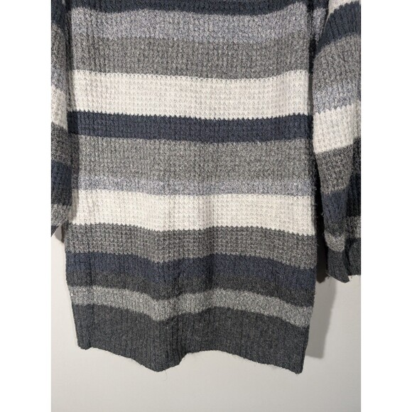 American Eagle Womens Gray Striped Long Sleeve Sweater Dress Sz S Academia - Picture 7 of 8